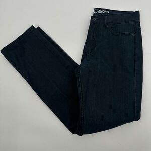 Raw Diamond Mens Dark Wash Straight Leg Denim Jeans W30 L32 Indigo 5-Pocket‎